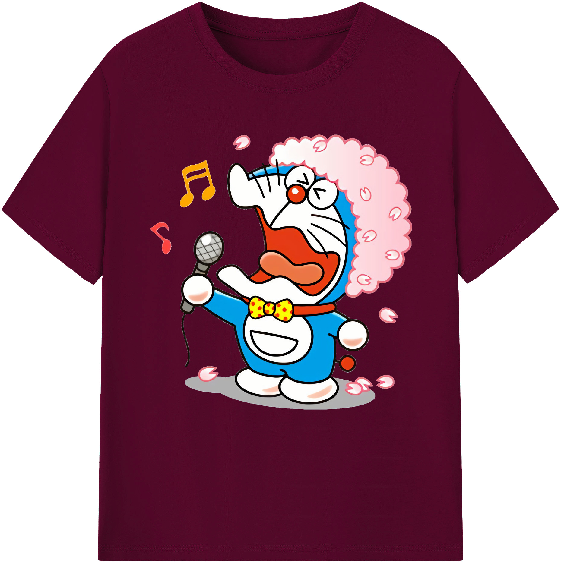 （画像用） ドラえもん Doraemon レディースカジュアルプリントTシャツ（綿100％）